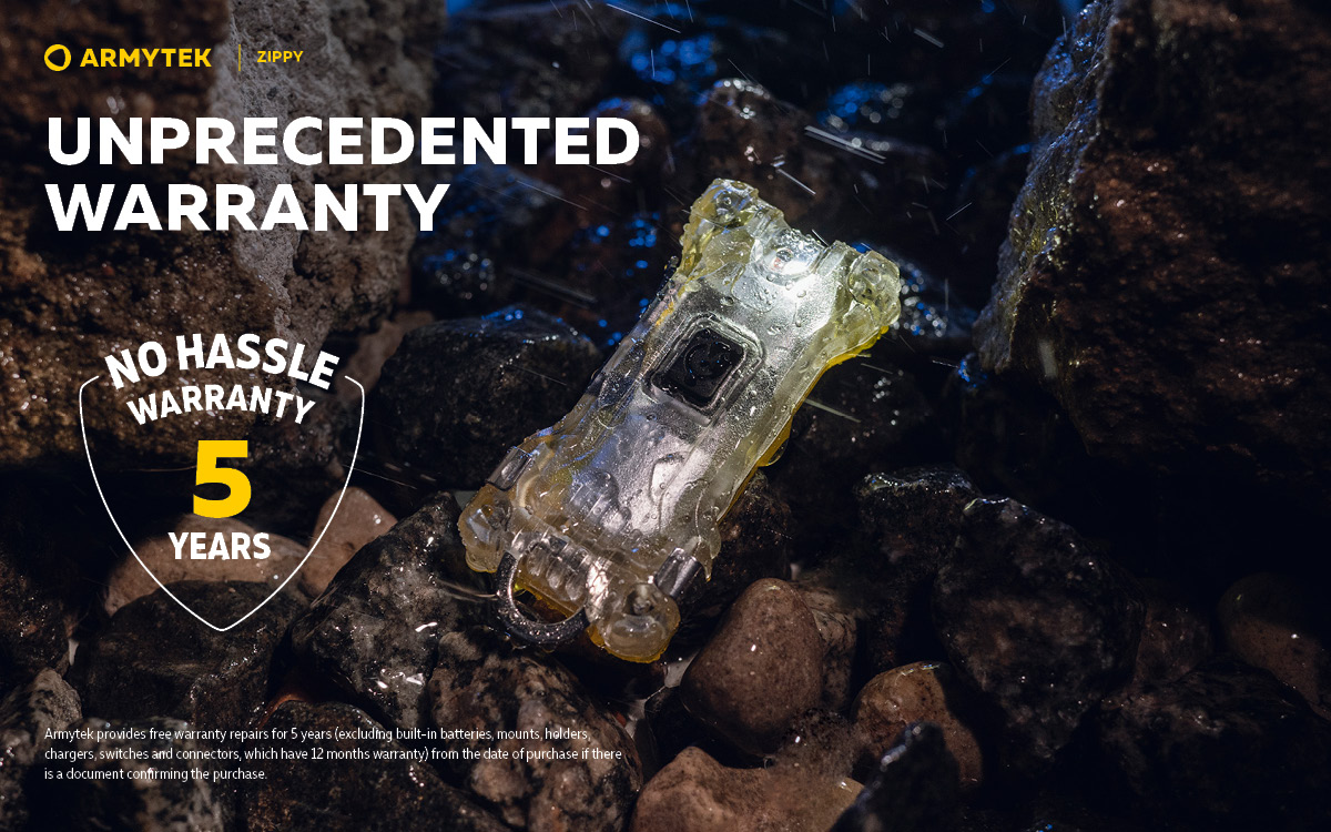 Keychain Flashlight Zippy Yellow | Armytek.com
